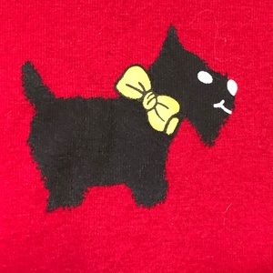 Cacique red shirt with Scotty dog